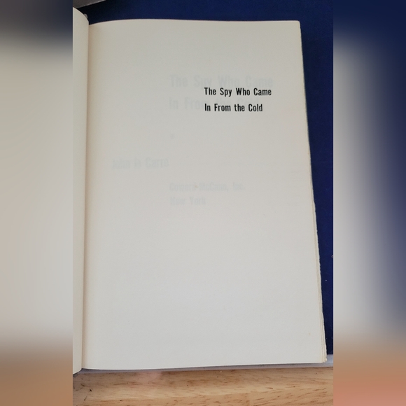 The Spy Who Came In From The Cold, John Le Carre 1963 1st Edition BCE Hardcover - Picture 5 of 13